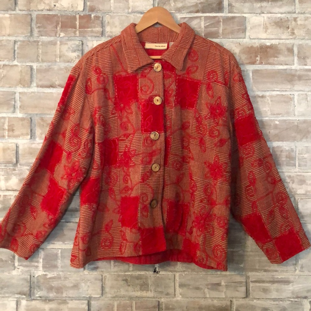 Carrie Allen Red Large jacket